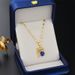Titanium Steel Necklace With Diamond Inlaid Dolphin Magical Cube Jewelry Accessories, Fashionable And Elegant Pendant,_ipsvogv.com