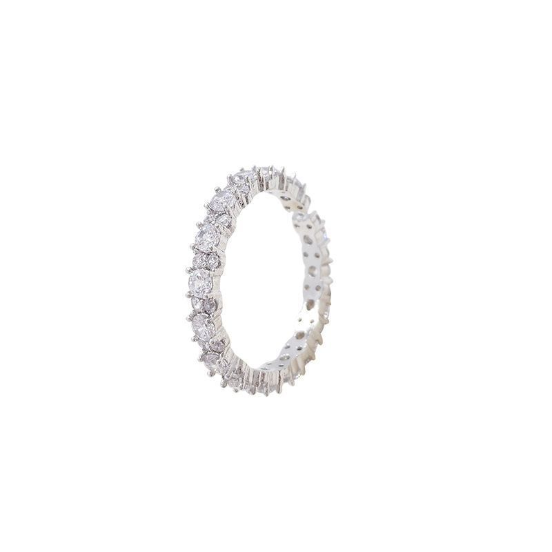【 2838 People's Collection 】 Ring Explosive Sparkling Female Student Spicy Girl Full Diamond Finger High End Light_ipsvogv.com