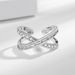 Japanese Korean Light Luxury, High Grade, Exquisite Sparkling Zircon Female Cross Design, Fashionable And Versatile_ipsvogv.com