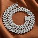 Three Row Cuban High-Quality Bold Large 17mm Full Diamond Hip-Hop Necklace_ipsvogv.com