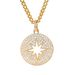 Pendants & Charms New Round Hollow Star Pendant Micro Inlaid Zircon Pendant Military Brand Hip Hop Jewelry_ipsvogv.com