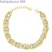 Latest High Quality Gold Plated Stainless Steel Jewelry Crystal Zircon Link Chain Bracelet B212228_ipsvogv.com