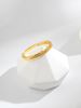 Gold-Plated Copper Light Luxury New Minimalist Style Gold Color Stackable Simple High-End Open Ring Ins_ipsvogv.com
