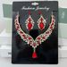 2024 Exaggerated Necklace Earrings Big Set Luxurious Crystal Jewelry For Banquet Wear_ipsvogv.com