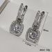 Ms. Cao Shi's Sparkling Zircon With Copper Plated Platinum Earrings_ipsvogv.com