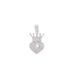 Alloy Niche Design Crown Love Pendant Personality Hip Hop Fried Dough Twists Necklace Classic Jewelry_ipsvogv.com