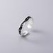 Sterling Silver Irregular Drip Oil Starry For Women, Simple Style, Dark Trendy, Cool And Fashionable Open End Ring J5296_ipsvogv.com