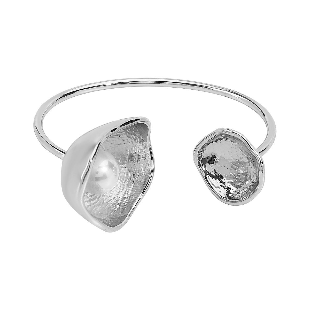 B2954 design irregular trumpet shaped pearl opening bracelet, light luxury high-end sensory ring bracelet_ipsvogv.com