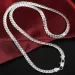 S Sterling Gold Sier Plated Plating 18 20 22 24 Inch Side Chain Necklace For Women Men Fashion Jewelry Gifts_ipsvogv.com