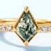 new Products Dedicated To S925 Silver Green Moss Ring Water Grass Agate Ring Noble_ipsvogv.com
