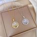 Drip 【 】 Oil Plate Bear Knot Light Luxury Charm Gorgeous Full Diamond Necklace Women's Versatile Clavicle Titanium Steel 【 】_ipsvogv.com