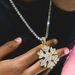 Three Color Snowflake Pendant 5mm Zircon Tennis Chain Women's Hip-hop Necklace_ipsvogv.com