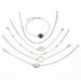 Simplified 6-piece Of Lotus, Round Stone, Flower, Bead Chain, Trendy And Fashionable Bracelet Set_ipsvogv.com