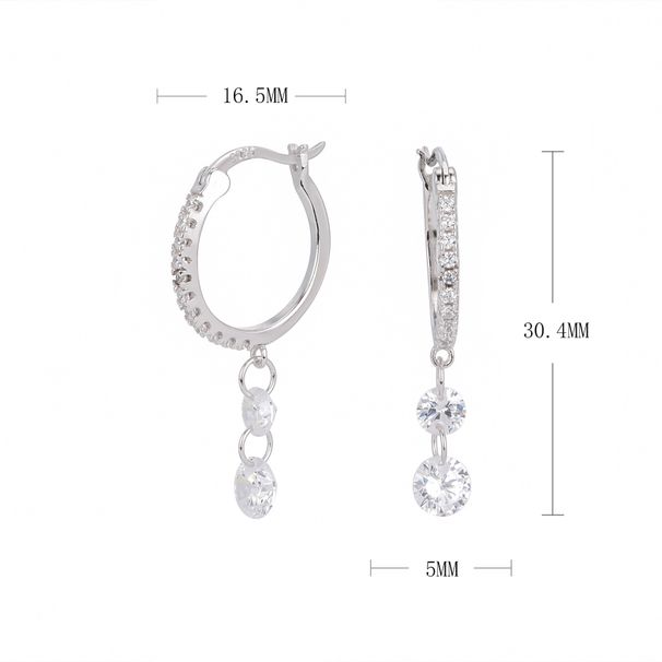 Korean Dongdaemun High End Design Sense S Pure Silver Ins Light Luxury Dynamic Ear Buckle Tassel Versatile Earrings For_ipsvogv.com