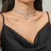 Personalized Full Necklace With Large Diamond Collar, Exaggerated Zircon Pendant, Dress Accessories, Neck Bone Chain,_ipsvogv.com