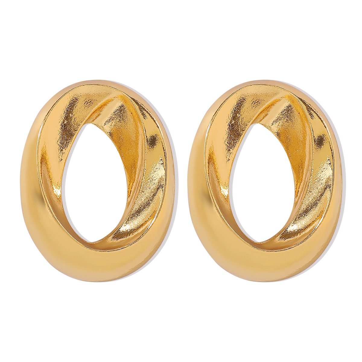 11775ZA Design Hollow Metal Circle Earrings Sweet Cool Adjustable Wax Rope Pendant Necklace_ipsvogv.com