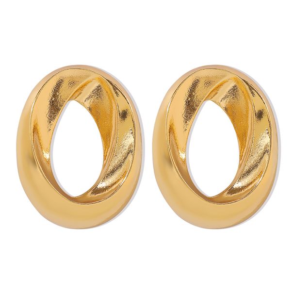 11775ZA Design Hollow Metal Circle Earrings Sweet Cool Adjustable Wax Rope Pendant Necklace_ipsvogv.com