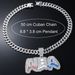 Hip Hop New Full Letter Pendant Necklace Fashion Alloy Set Diamond Cuban Chain Hot Selling Item Jewelry_ipsvogv.com