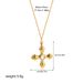 High End Fashion Necklace Real Gold Niche Personality Light Luxury Gemstone Cross Necklace For Women_ipsvogv.com