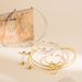 N12360 Metal Knot Jewelry Set with Creative Smooth Surface and Niche Design Earrings, Bracelets, Collars_ipsvogv.com