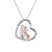 S Sterling Silver Heart Shaped Letter Pendant Best Friend Gift Sisters Embraces Fashion_ipsvogv.com