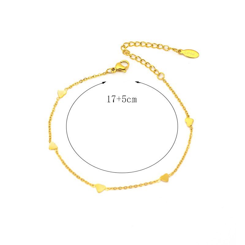 Small Love Bracelet Simple Fashionable Japanese And Korean Niche Titanium Steel Plated Non Fading Jewelry_ipsvogv.com