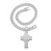 New hip-hop cross necklace with hiphop alloy full diamond cross pendant_ipsvogv.com