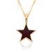 Oil Drop Star Pendant Necklace - Five-Pointed Star Clavicle Chain, Stylish Sweater Jewelry For Women_ipsvogv.com