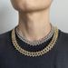 New Full Diamond Thorn Cuban Chain with High Quality Design and Sharp Sting 18mm Box Buckle Alloy Hip Hop Necklace_ipsvogv.com