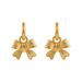 Unisex New Three Dimensional Ripple Bow Retro Earrings Copper Crossing Bow Sweet Ear Hook Light Luxury Temperament Earrings_ipsvogv.com
