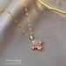 Titanium Steel 【 】 Light Luxury Lucky Grass Temperament Micro Inlaid Diamond Necklace Women's Exquisite Style Ins 【 】_ipsvogv.com