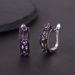 Personalized Dark Style Earrings Inlaid With Garnet Topaz Crystal Gemstone Earrings S925 Sterling Silver_ipsvogv.com