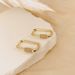 Niche Light Luxury Style Geometric U Shaped Design Earrings Personality Versatile Diamond Earrings_ipsvogv.com