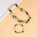 Retro Bamboo Double Layer Stitching Color Necklace Temperament High End Bracelet Clavicle Chain_ipsvogv.com