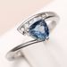 Cao Shi's New Handicraft Twisted Micro Inlaid Ink Blue Zircon Ring Romantic Light Style Women's Ring_ipsvogv.com
