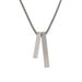 Two In One Stainless Men's Necklace, Titanium Steel Rectangular Bar Square Column Pendant, High-end Necklace Accessories_ipsvogv.com
