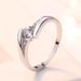 Women's Korean Style Simple Diamond Studded Fashion Closed Design Niche Classic Wedding Ring Diamond Ring_ipsvogv.com