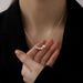 Temperament Bead Versatile Pearl Ins Style Simple And Fashionable Necklace Collarbone Chain_ipsvogv.com