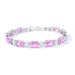 Women's Jewelry Set Fashion Simple And Fashionable Colorful Square Zircon Bracelet Ladies Niche High End Jewelry Spot Multi Color_ipsvogv.com