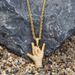 Hip Hop Personalized Gesture I Love You Micro Set Zircon Hand Pendant, Rap Singer Trendy Accessories_ipsvogv.com