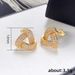Cao Shi's Geometric Full Diamond For Women's Fashion Commuting Trend, Three-dimensional Texture Triangular Earrings_ipsvogv.com