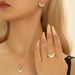 American hip-hop ring necklace accessory set Devil's Eye drip oil earrings niche design collarbone chain_ipsvogv.com