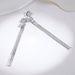 Women's Jewelry S925 Sterling Silver High End New Style Light Luxury Tassel Earrings Moissanite Long Earrings Empty Bracket Jewelry_ipsvogv.com