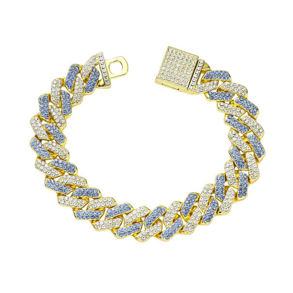 Hot selling Full Diamond Alloy Bracelet, Trendy Hip Hop Cool Men's Bracelet Jewelry_ipsvogv.com