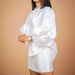 Women's Clothing Temperament Commuter Puff Sleeve Top Hip Skirt Suit_ipsvogv.com