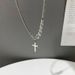 Korean Ins Style Short Cross Collarbone Chain Female Internet Red Minimalist Niche Light Luxury Necklace With Versatile_ipsvogv.com