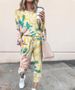 Women's Clothing 2024 spring autumn and winter printed casual long sleeved women's sports suit_ipsvogv.com