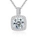 Super Sparkling Square Necklace, Female Elegance, Small and High end, 2024 New Summer Instagram Collar Chain, Zircon_ipsvogv.com