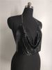 Nightclub sexy seduction sequined diamond thin belt neckline V-neck short top top_ipsvogv.com