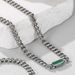 Jewelry multi color shell titanium steel non fading Cuban chain high grade jewelry women's necklace men's clavicle chain_ipsvogv.com